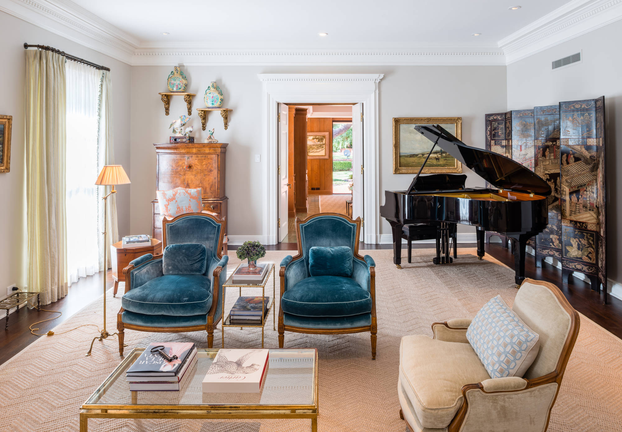 Living Room Design with Piano